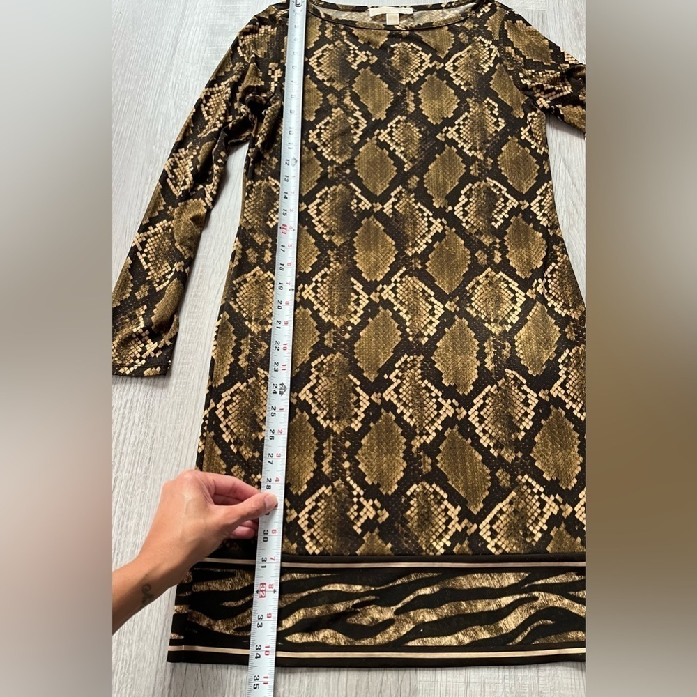 Michael Kors Python Print Matte Jersey Shift Dres… - image 5